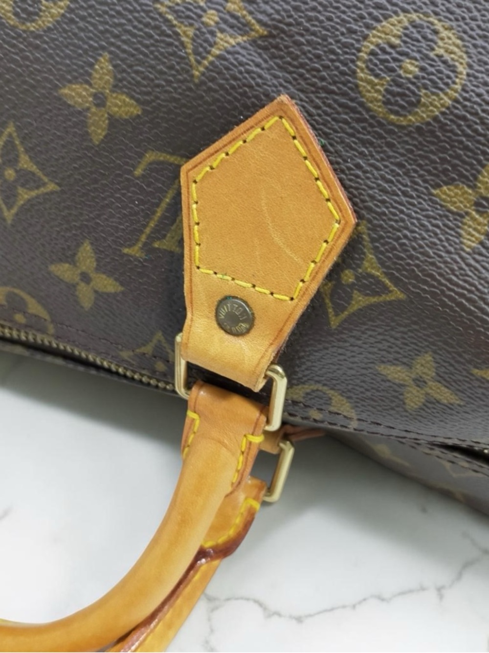 Authentic Louis Vuitton Monogram Speedy 35 Satchel Boston Bag - Classic LV - Picture 10 of 11